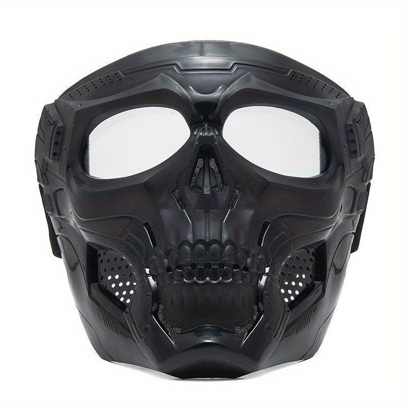 Skull Style Costume Mask Durable Adjustable Festival Cosplay Mask for Parties Events and Creative Costumes by CyberTribe