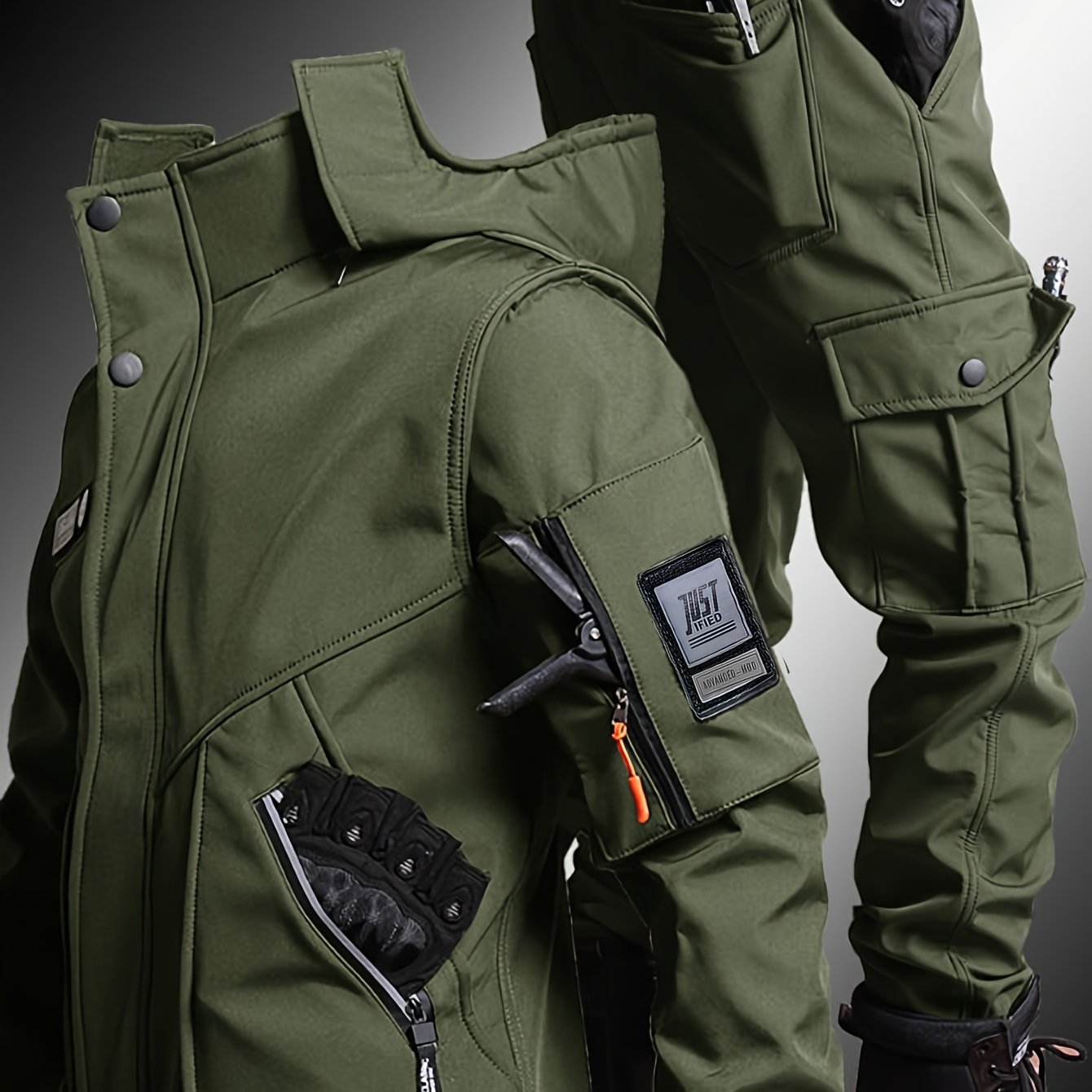 Urban Frost Warrior Tactical Set – Hooded Winter Jacket & Utility Pants