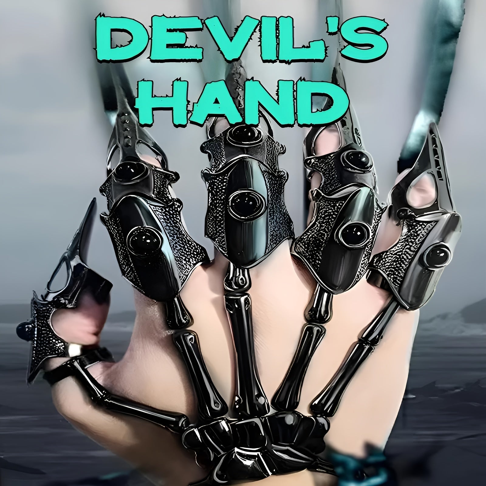 𝕮𝖞𝖇𝖊𝖗𝕻𝖚𝖓𝖐 Alloy Bone Gloves – Bionic Mechanical Claw Set