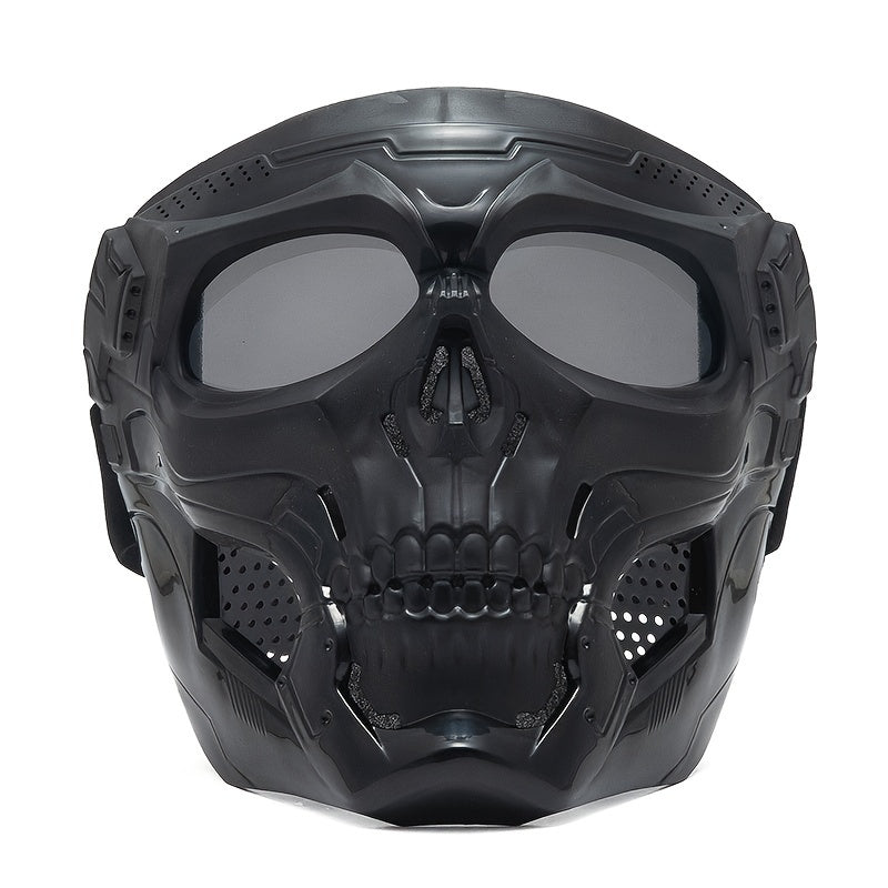 Skull Style Costume Mask Durable Adjustable Festival Cosplay Mask for Parties Events and Creative Costumes by CyberTribe