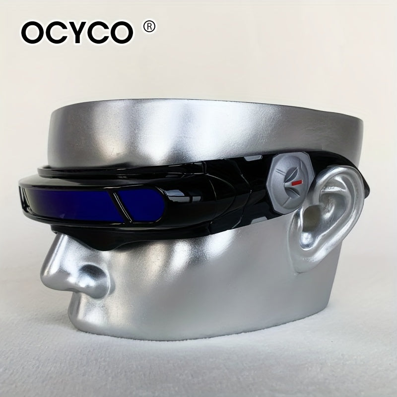 Retro-Futuristic Awesome CyberPunk Shades – Unisex Y2K Style Eyewear