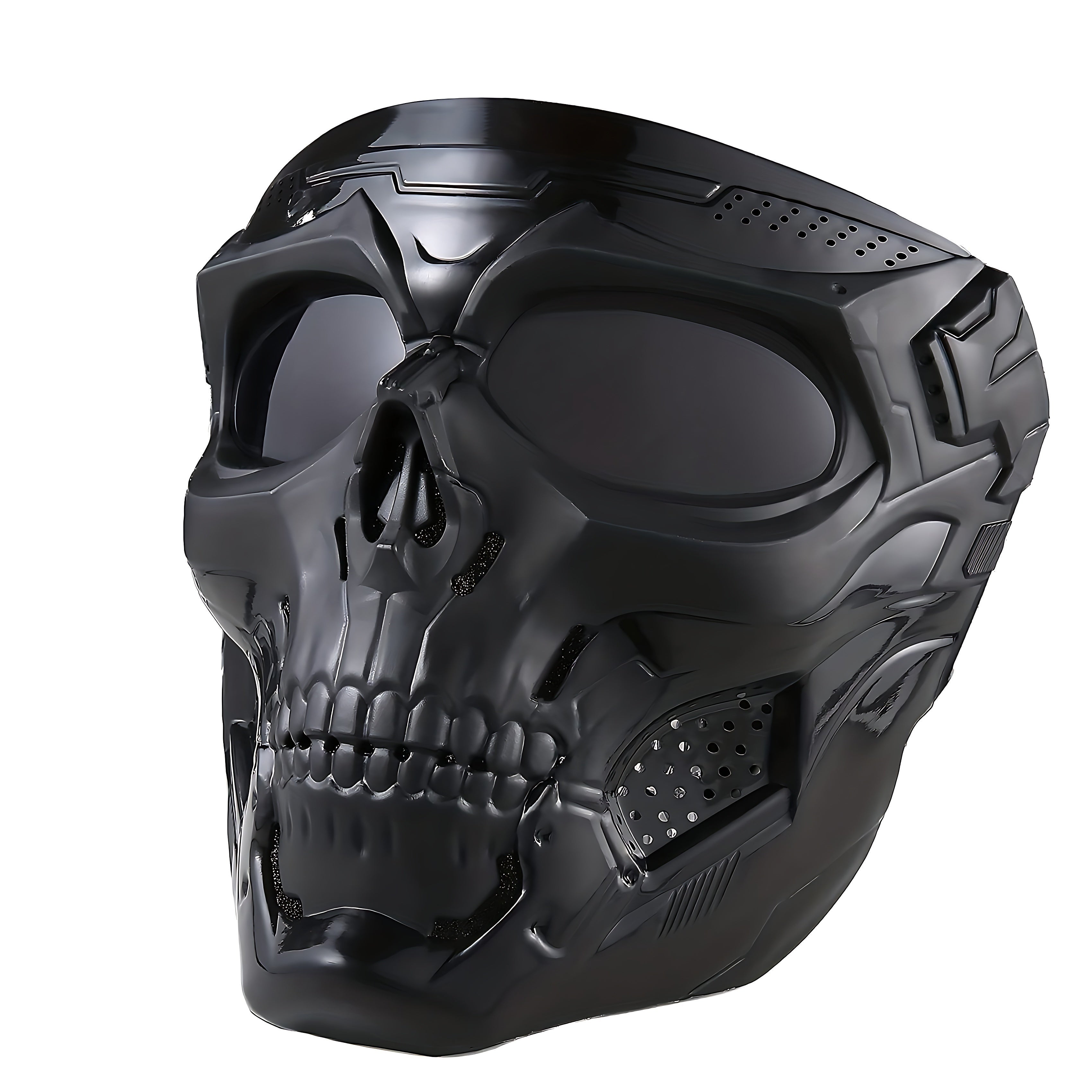 Skull Style Costume Mask Durable Adjustable Festival Cosplay Mask for Parties Events and Creative Costumes by CyberTribe