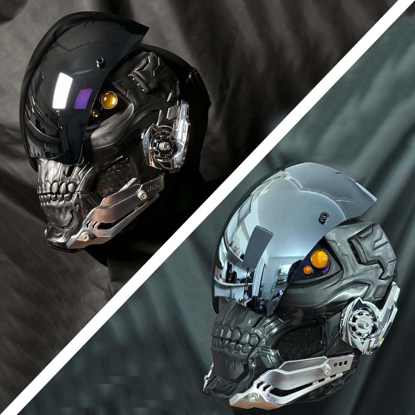 𝔻𝖊𝖆𝖙𝖍 𝖂𝖆𝖗𝖗𝖎𝖔𝖗 Cyberpunk Mask – Sci-Fi Mechanical Helmet