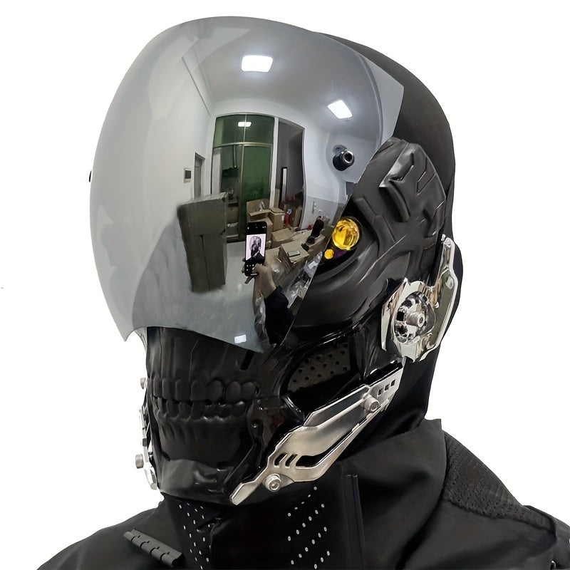 𝔻𝖊𝖆𝖙𝖍 𝖂𝖆𝖗𝖗𝖎𝖔𝖗 Cyberpunk Mask – Sci-Fi Mechanical Helmet