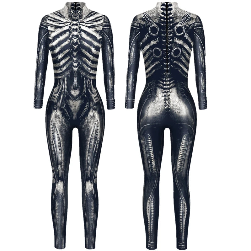 Cyberpunk Robot Punk Bodysuit Futuristic Cosplay Zentai Suit for Festivals Halloween Costumes and Sci Fi Fashion by CyberTribe