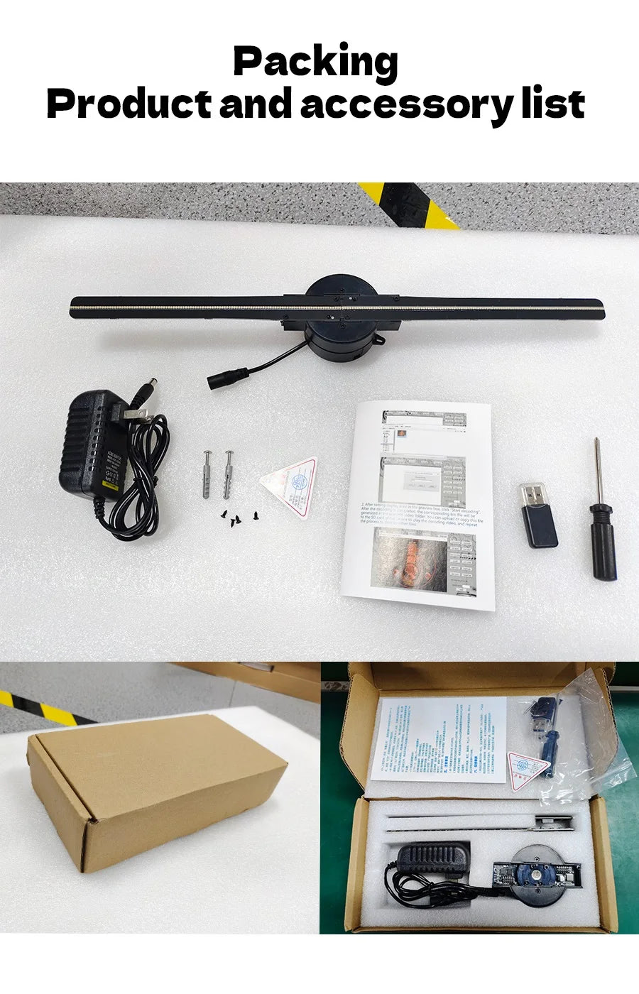 Cyberpunk 3d projector led digital large wall clock modern design decoration art big wall clock Can display images and videos