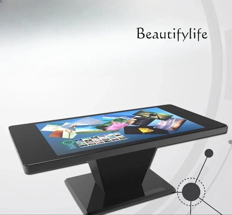 Smart Touch All in One Desktop Interactive Display Capacitive Multi Touch Screen Adjustable Height Digital Workstation