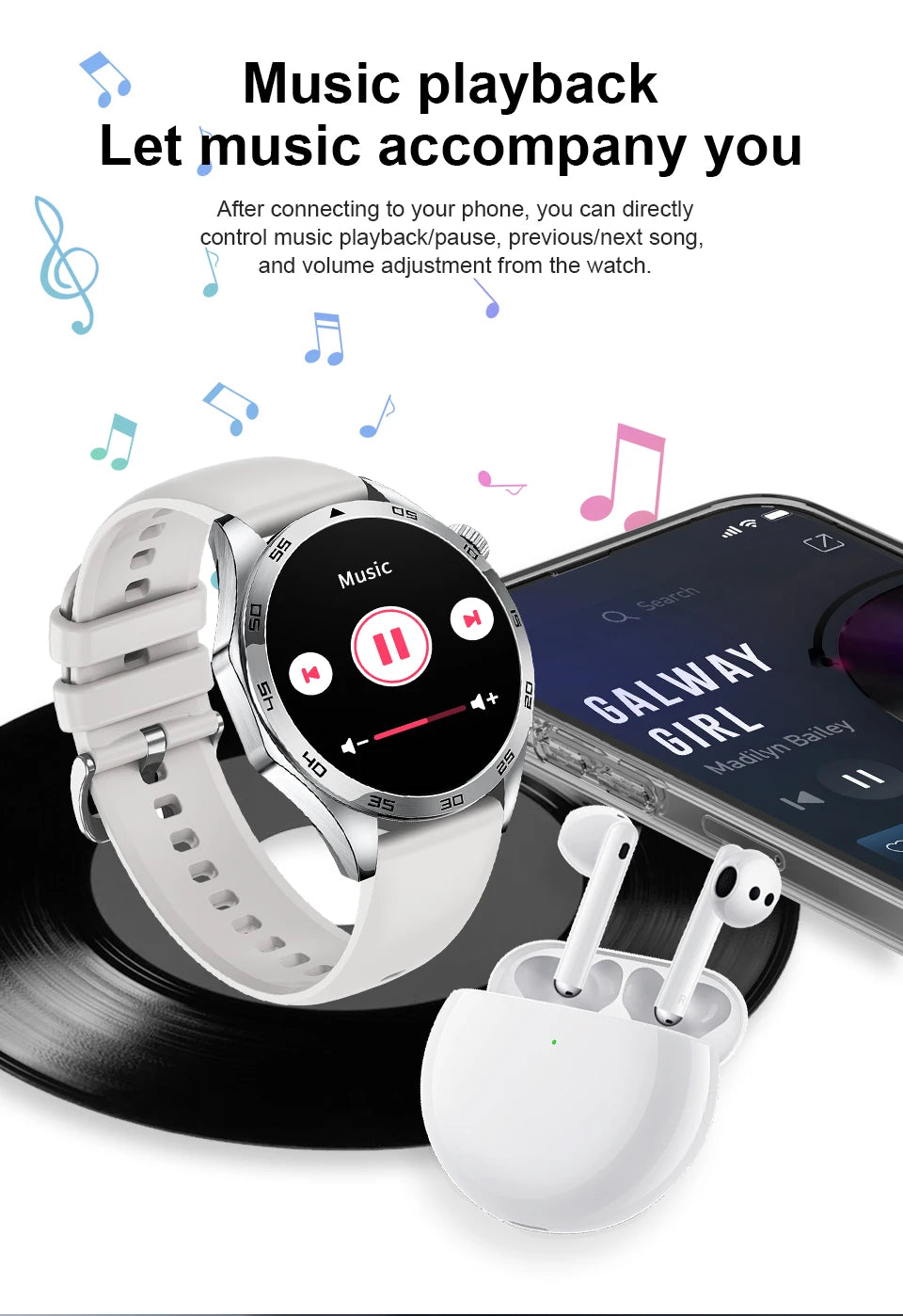 Smart Watch for Men Bluetooth Calling ECG Heart Rate Monitor Fitness Tracker Waterproof Smartwatch for Android and iOS