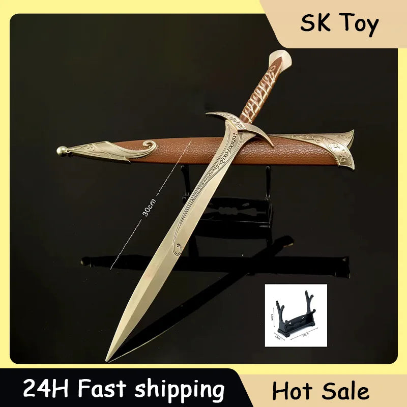 30cm Rings King Game Peripherals Sting Sword All-metal Craft Toy Knives Gift Box Edition Gifts Collections Decorative Swords