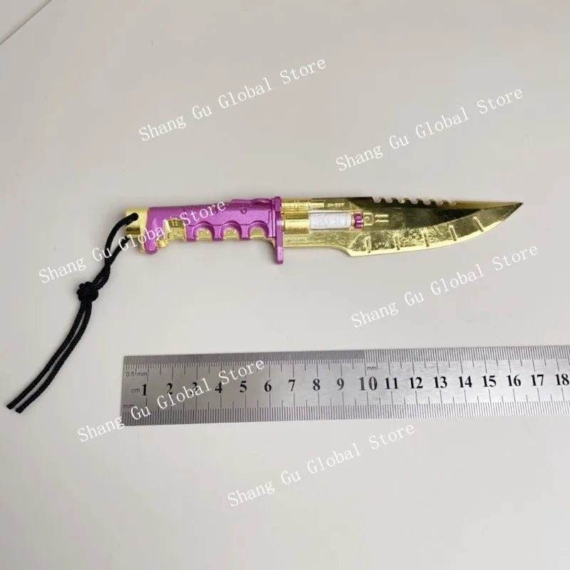 18cm Cyberpunk Game Peripherals Weapon Model Knife Sword Cosplay Prop Holsters All Metal Unedged Crafts Ornaments Boys Gifts