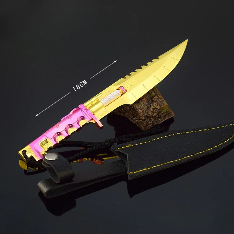 New 18cm Cyber Anime Game Peripherals Model Headhunter Full Metal Handicraft Ornaments Festival Birthday Gifts Toys Kids