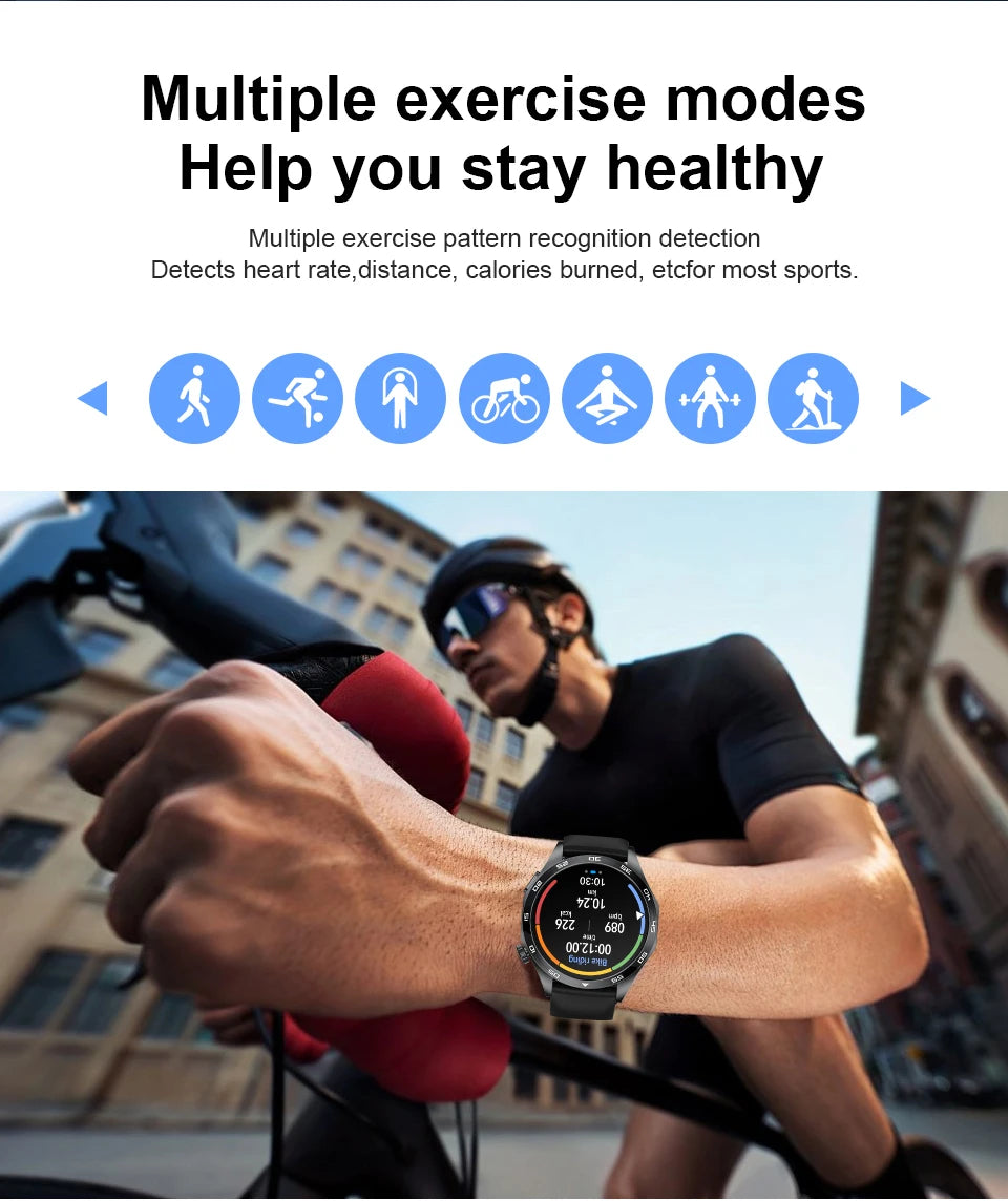 Smart Watch for Men Bluetooth Calling ECG Heart Rate Monitor Fitness Tracker Waterproof Smartwatch for Android and iOS