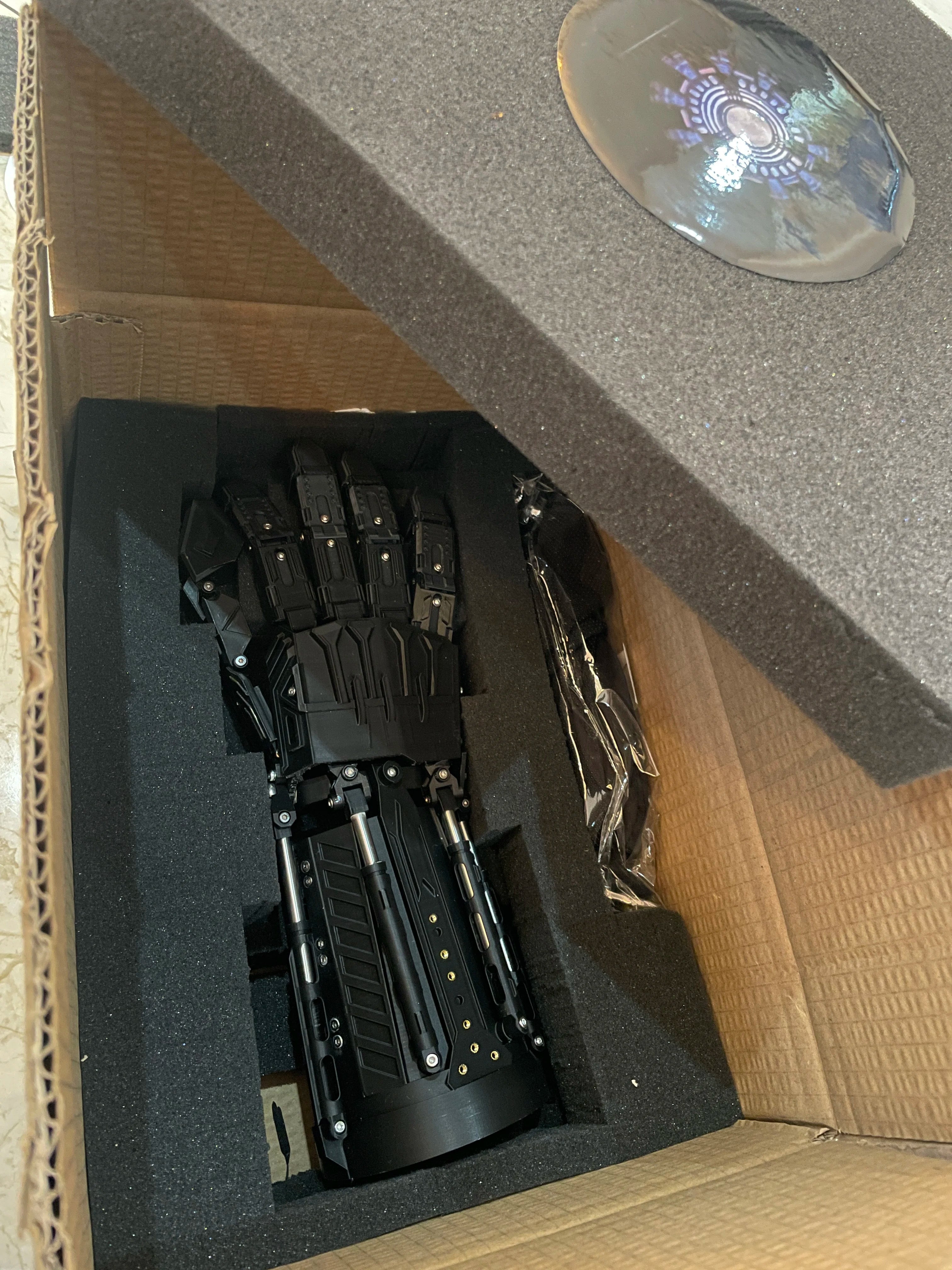 Cyberpunk Mech Arm Tactical Gloves Wearable Futuristic Cosplay Gloves Flexible Finger Movement Costume Props by CyberTribe