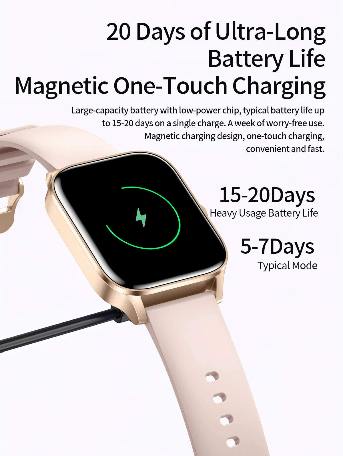 1.85 Inch HD Smart Watch for Men and Women Bluetooth Calling Fitness Tracker Health Monitor Custom Watch Face Smartwatch for Android and iOS