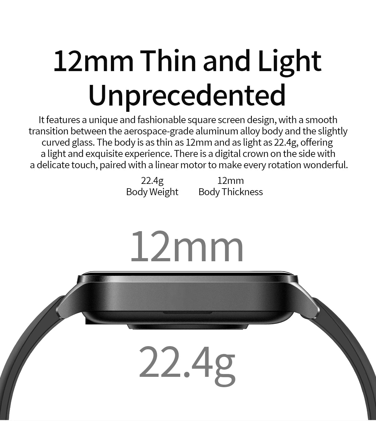1.85 Inch HD Smart Watch for Men and Women Bluetooth Calling Fitness Tracker Health Monitor Custom Watch Face Smartwatch for Android and iOS