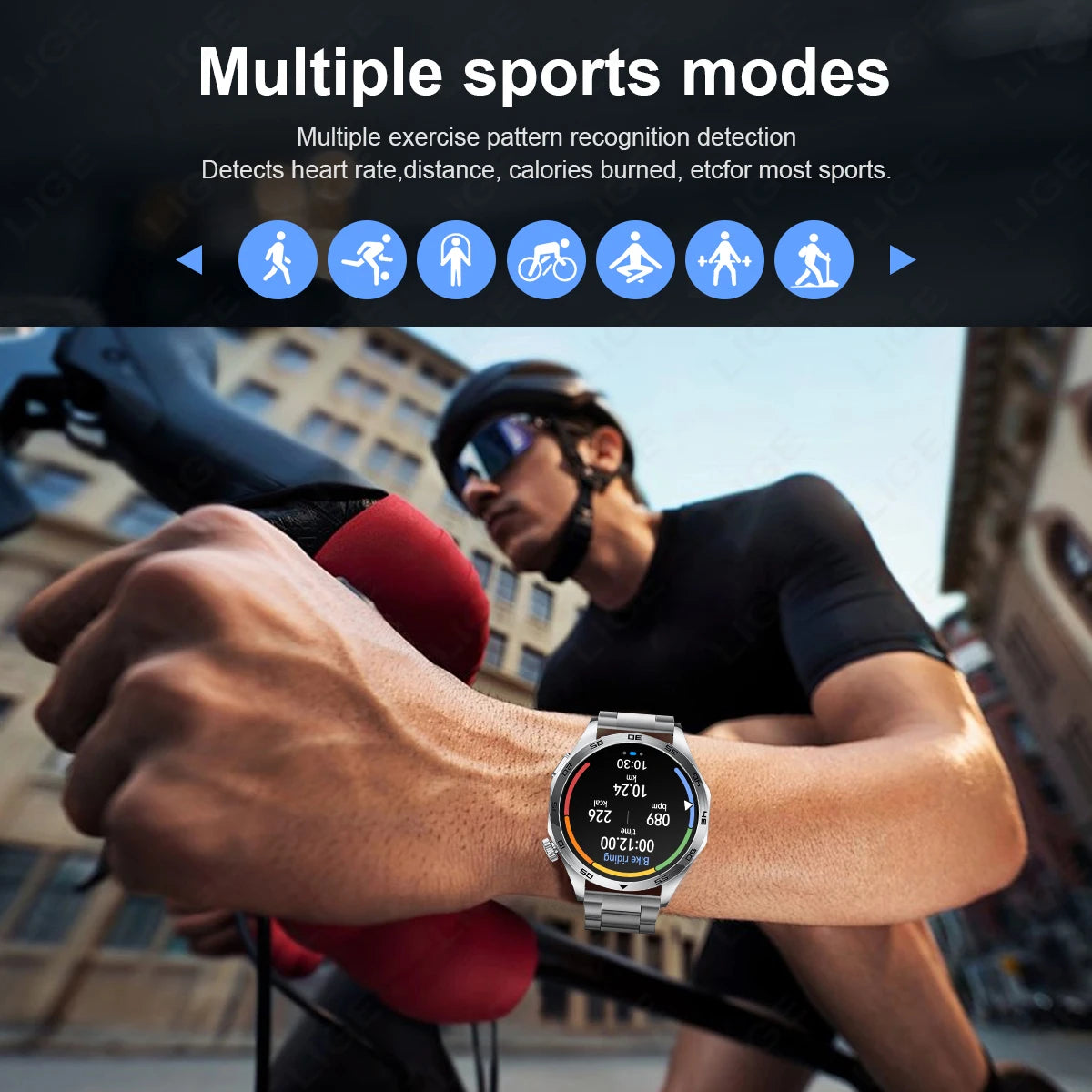 Advanced Health Monitor Smart Watch Bluetooth Call Fitness Tracker for Android and iOS