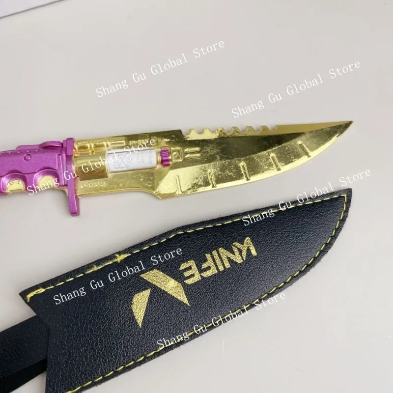 18cm Cyberpunk Game Peripherals Weapon Model Knife Sword Cosplay Prop Holsters All Metal Unedged Crafts Ornaments Boys Gifts