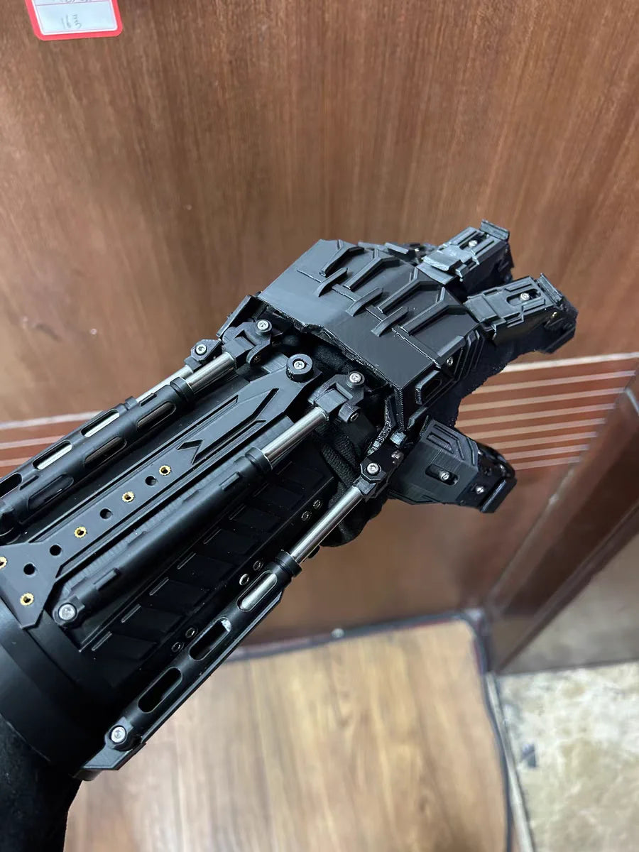 Cyberpunk Mech Arm Tactical Gloves Wearable Futuristic Cosplay Gloves Flexible Finger Movement Costume Props by CyberTribe