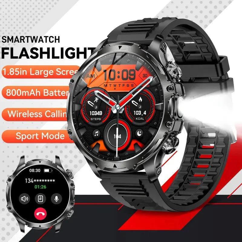 1.9 Inch Smart Watch for Men Bluetooth Calling 700 mAh Battery Fitness Tracker Waterproof Outdoor Sport Smartwatch for Android and iOS