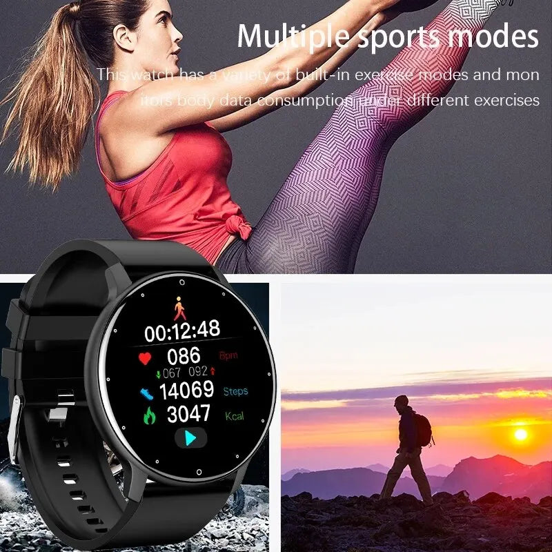 Fashion Smart Watch Full Touch Screen Fitness Tracker Bluetooth Smartwatch Waterproof for Men and Women Android and iOS