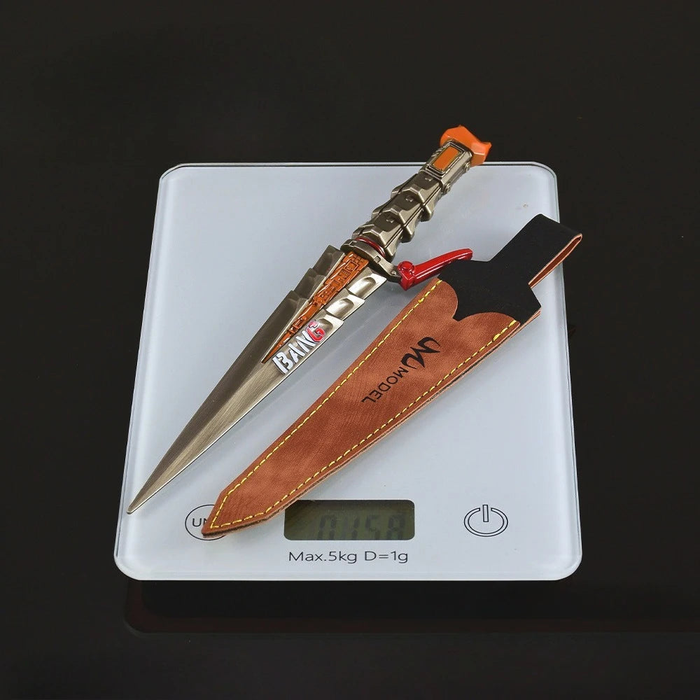 23CM Delta Force Chinese Game Peripheral Data Flying Knife Metal Craft Weapons Model Collectible Desk Ornament Creative Gift Toy