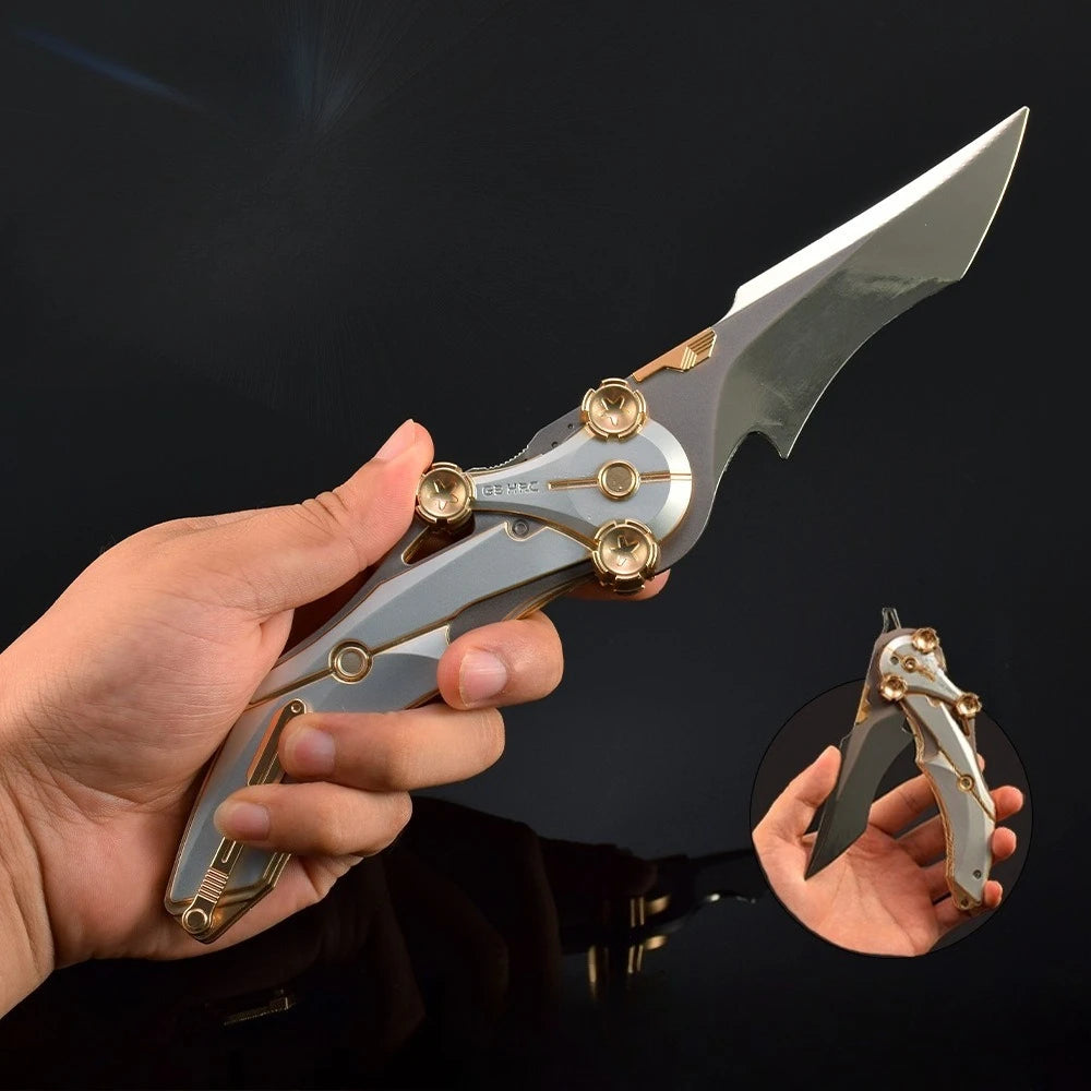 Arena Breakout‌ Chinese Game Peripherals Blade of Mercy Metal Craft Model Collectible Desk Ornament Creative Gift for Boy