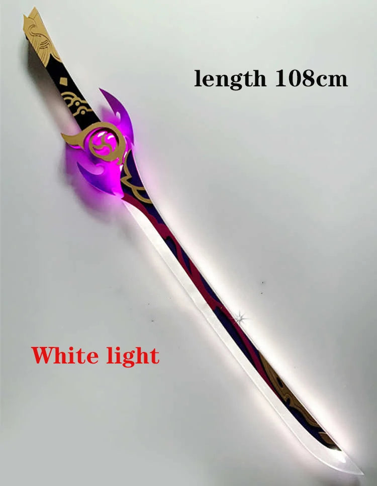CyberTribe Anime Inspired Raiden Style Cosplay Bow and Arrow Prop Luminous Halloween Costume Weapon for Cosplay and Events