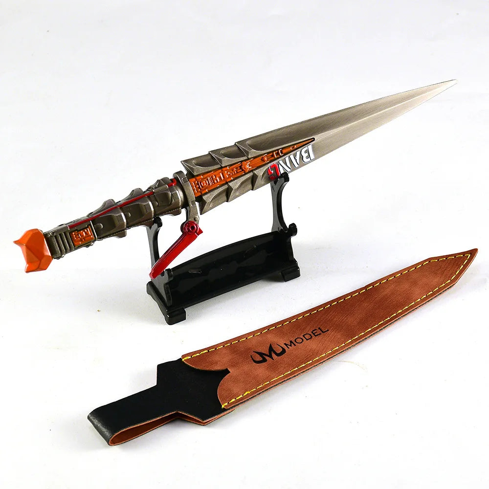23CM Delta Force Chinese Game Peripheral Data Flying Knife Metal Craft Weapons Model Collectible Desk Ornament Creative Gift Toy