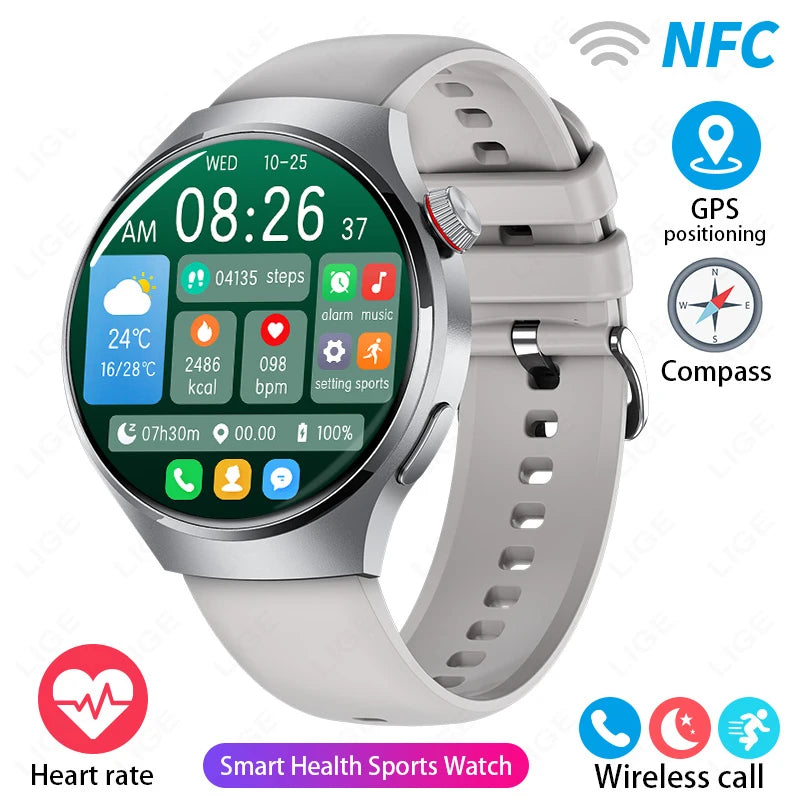 1.52 Inch Display Smart Watch for Men Bluetooth Calling Fitness and Health Tracker Waterproof Sport Smartwatch for Android and iOS Phones