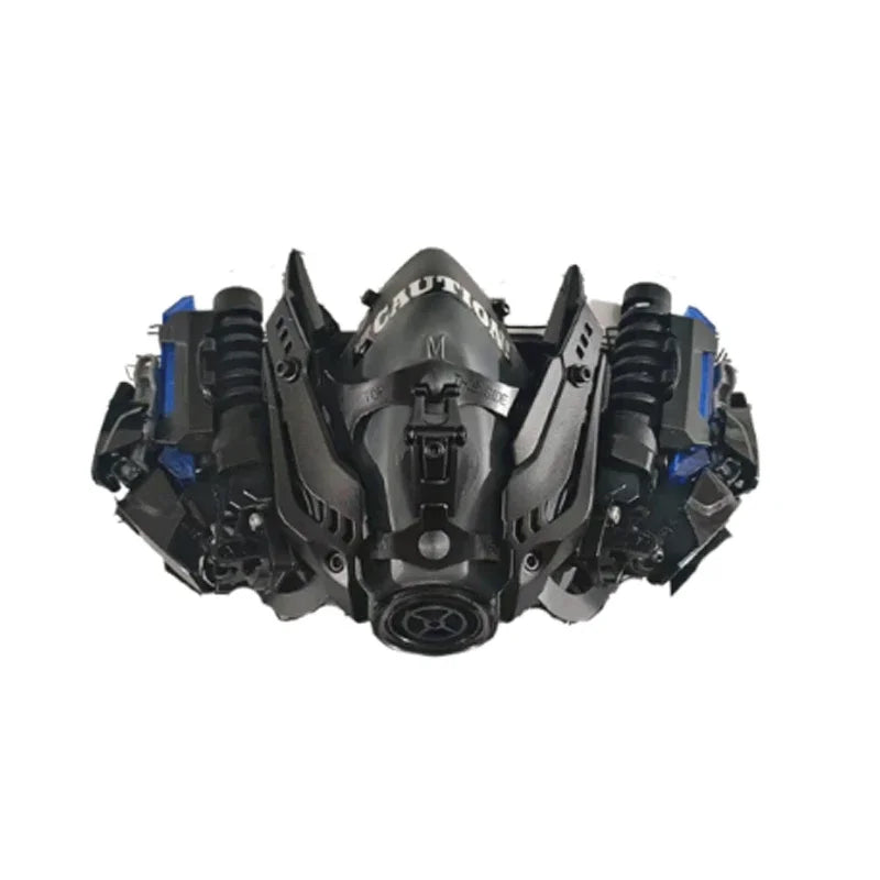 Cyberpunk Mechanical LED Cosplay Mask Futuristic Light Up Costume Mask for Festivals Parties Gaming and Creative Outfits by CyberTribe