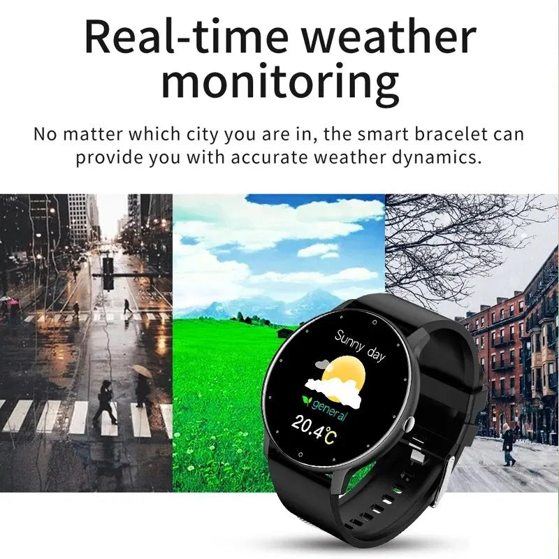 Fashion Smart Watch Full Touch Screen Fitness Tracker Bluetooth Smartwatch Waterproof for Men and Women Android and iOS