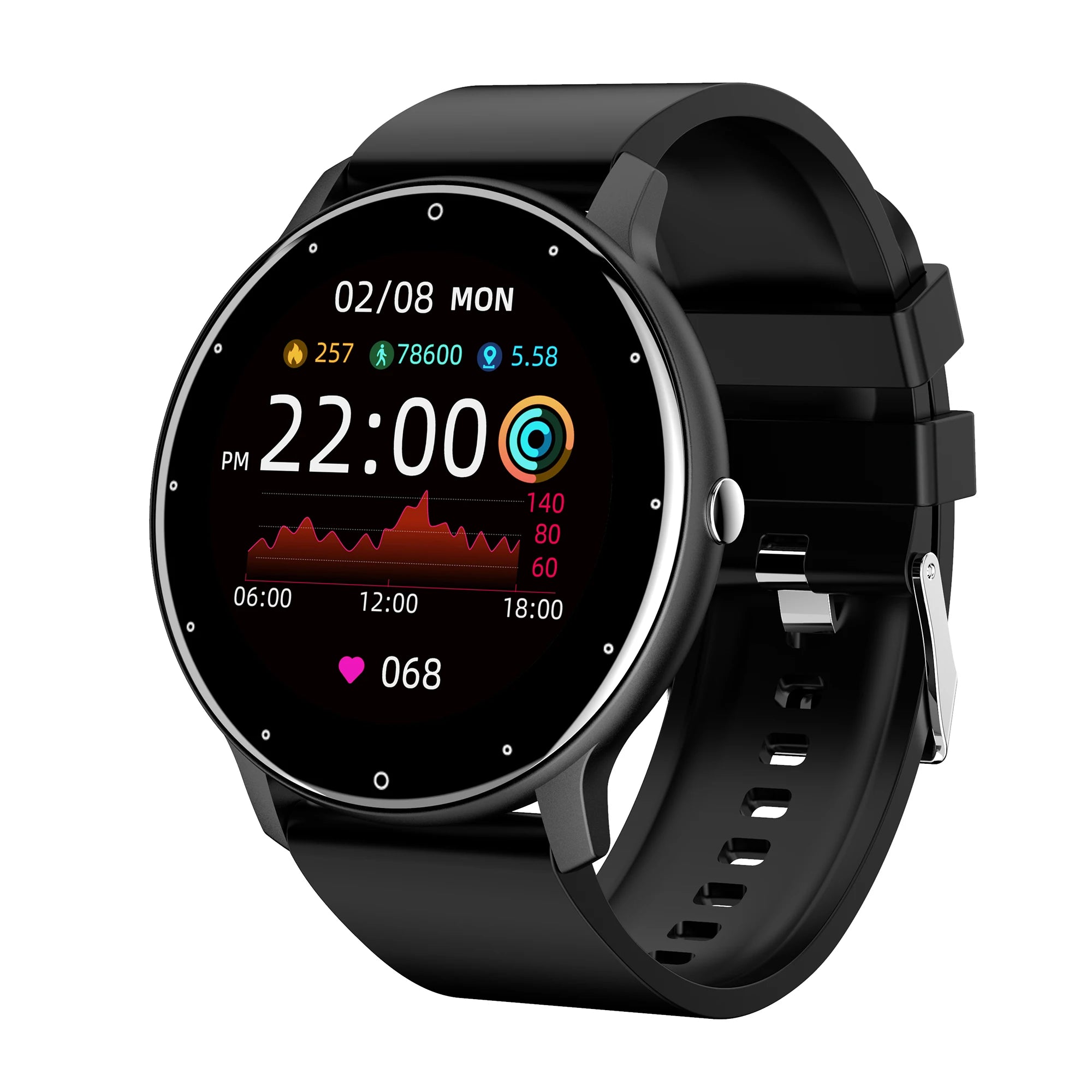 Fashion Smart Watch Full Touch Screen Fitness Tracker Bluetooth Smartwatch Waterproof for Men and Women Android and iOS