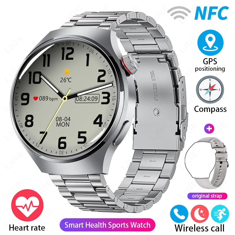 1.52 Inch Display Smart Watch for Men Bluetooth Calling Fitness and Health Tracker Waterproof Sport Smartwatch for Android and iOS Phones