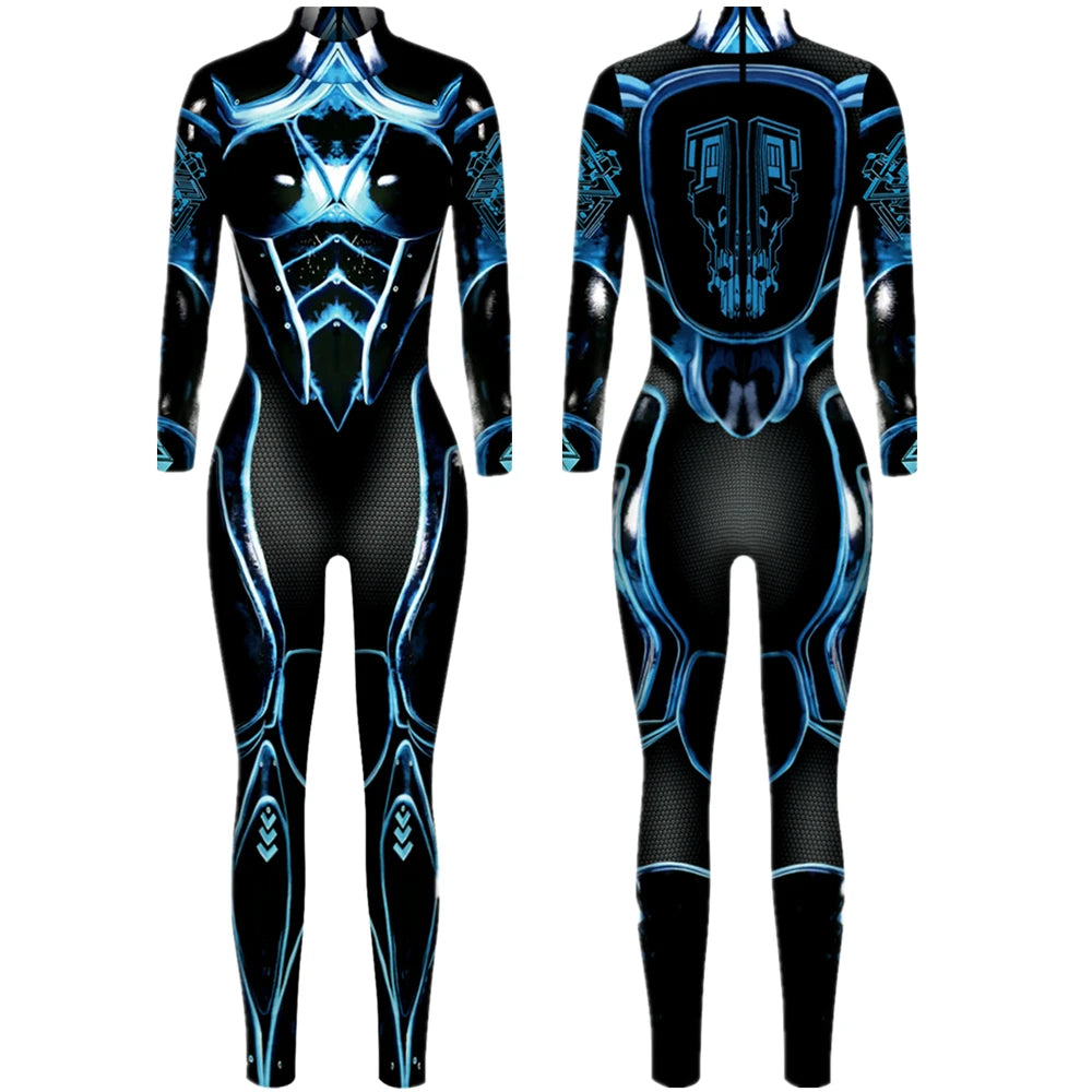 Cyberpunk Robot Punk Bodysuit Futuristic Cosplay Zentai Suit for Festivals Halloween Costumes and Sci Fi Fashion by CyberTribe