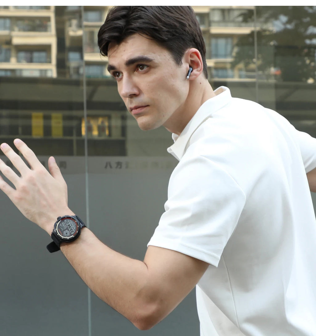 2 in 1 Smart Watch with Wireless Earbuds Bluetooth Calling NFC Health Monitor Fitness Tracker Smartwatch for Android and iOS