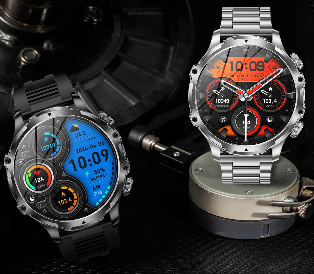 1.9 Inch Smart Watch for Men Bluetooth Calling 700 mAh Battery Fitness Tracker Waterproof Outdoor Sport Smartwatch for Android and iOS