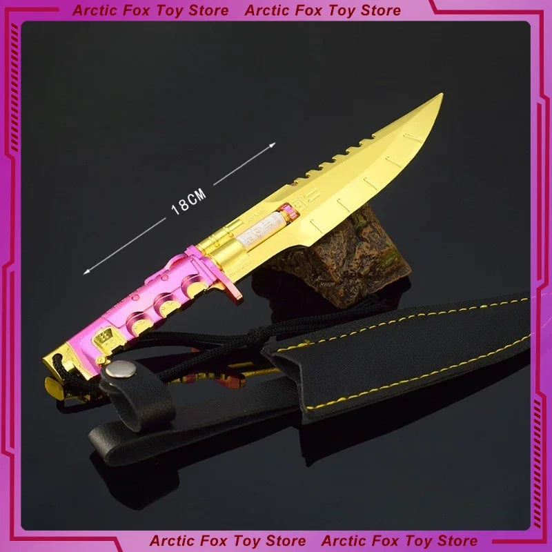 New 18cm Cyber Anime Game Peripherals Model Headhunter Full Metal Handicraft Ornaments Festival Birthday Gifts Toys Kids