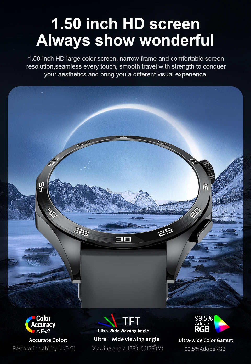 Smart Watch for Men Bluetooth Calling ECG Heart Rate Monitor Fitness Tracker Waterproof Smartwatch for Android and iOS