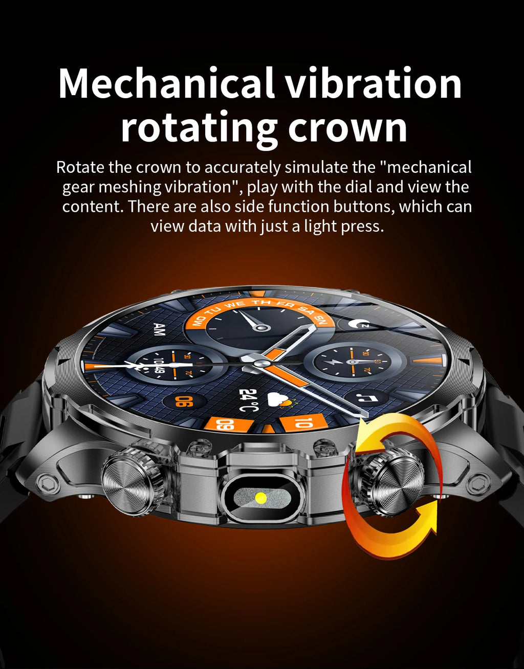 1.9 Inch Smart Watch for Men Bluetooth Calling 700 mAh Battery Fitness Tracker Waterproof Outdoor Sport Smartwatch for Android and iOS