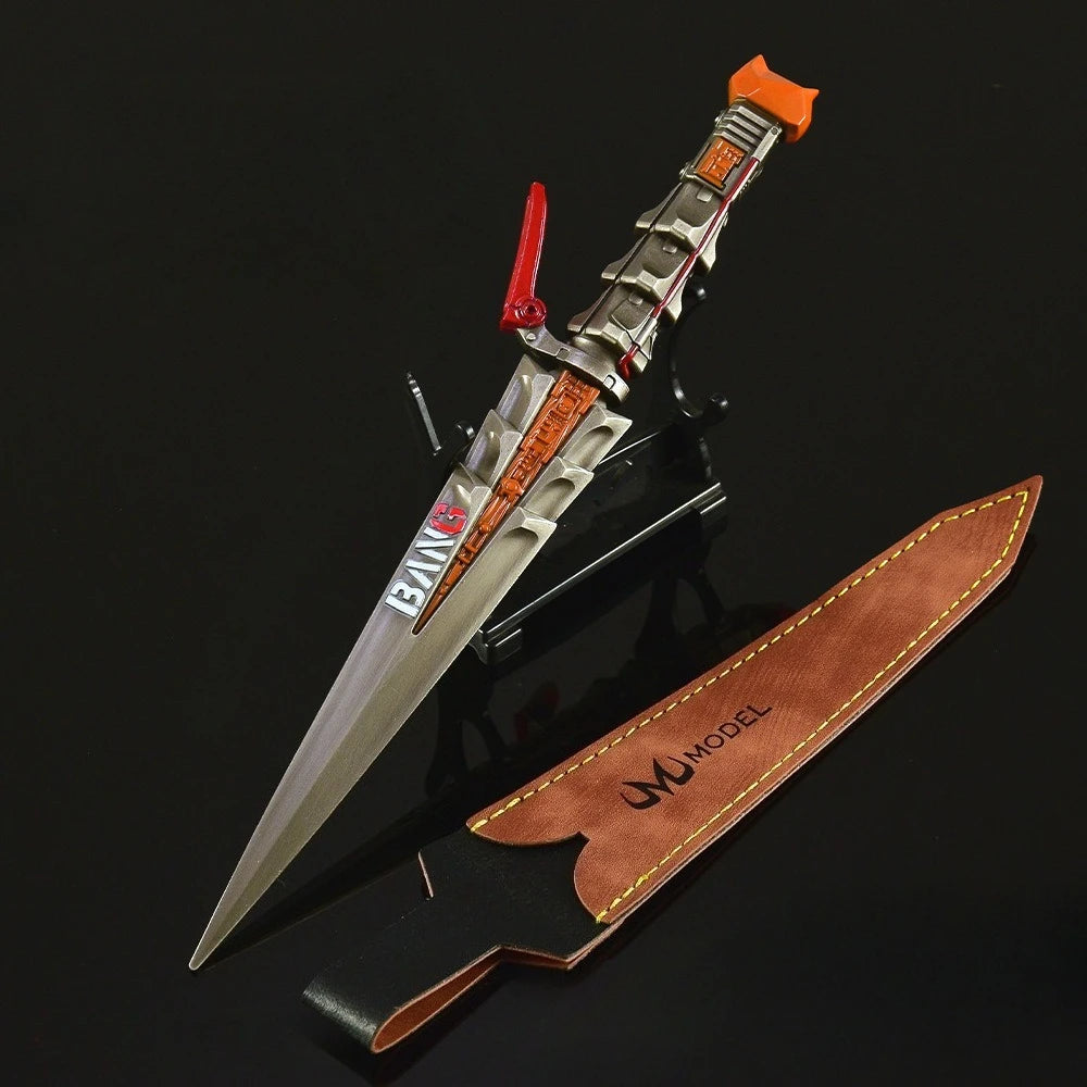 23CM Delta Force Chinese Game Peripheral Data Flying Knife Metal Craft Weapons Model Collectible Desk Ornament Creative Gift Toy