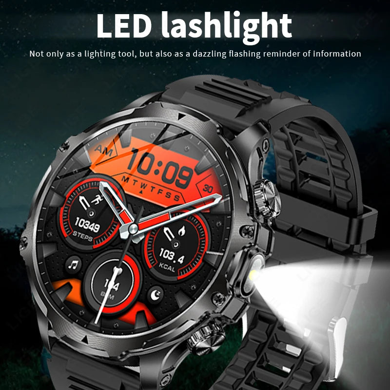 1.9 Inch Smart Watch for Men Bluetooth Calling 700 mAh Battery Fitness Tracker Waterproof Outdoor Sport Smartwatch for Android and iOS