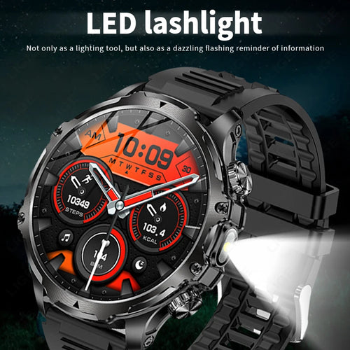 1.9 Inch Smart Watch for Men Bluetooth Calling 700 mAh Battery Fitness Tracker Waterproof Outdoor Sport Smartwatch for Android and iOS