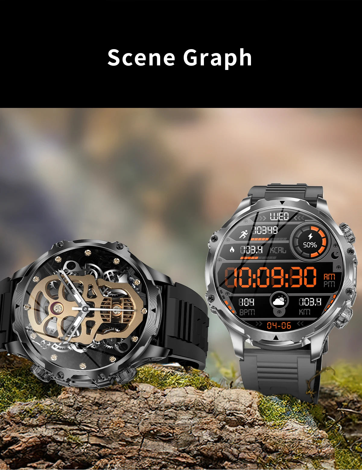 1.9 Inch Smart Watch for Men Bluetooth Calling 700 mAh Battery Fitness Tracker Waterproof Outdoor Sport Smartwatch for Android and iOS