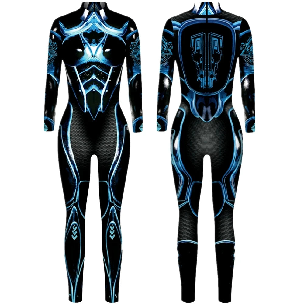 Cyberpunk Robot Punk Bodysuit Futuristic Cosplay Zentai Suit for Festivals Halloween Costumes and Sci Fi Fashion by CyberTribe