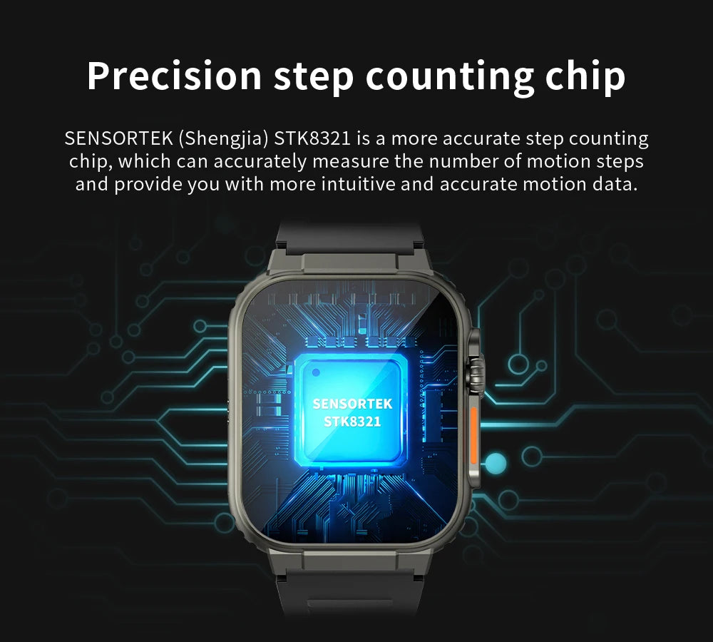 Ultra Power Smart Watch Bluetooth Call Local Music Fitness Tracker for Android and iOS