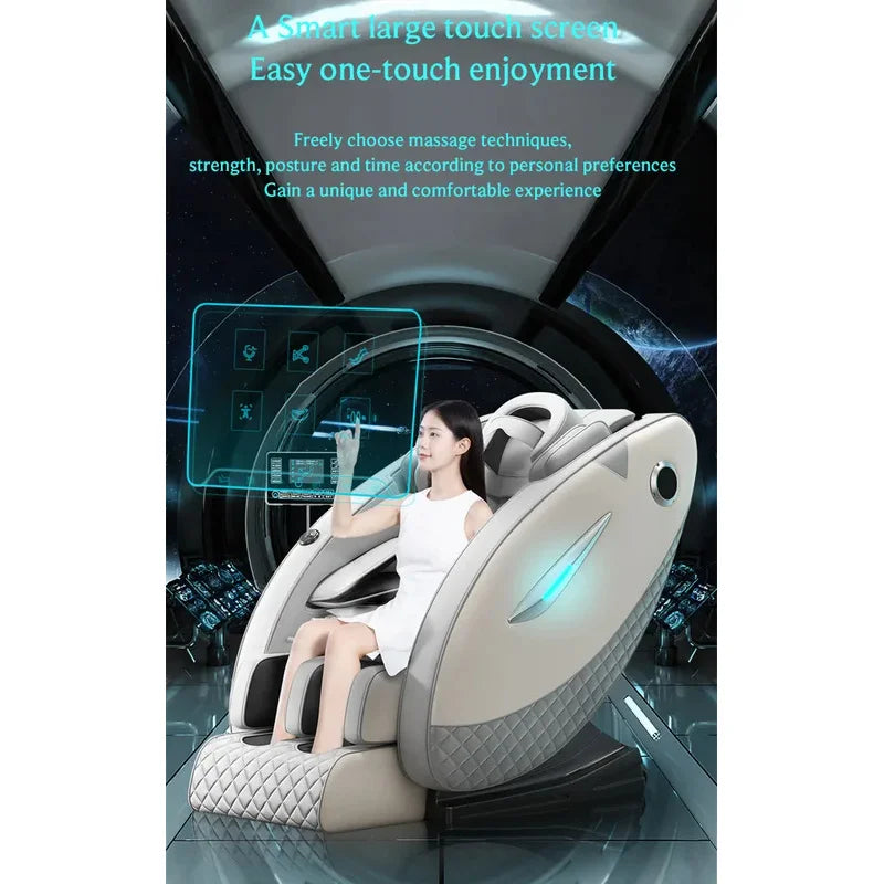 Full Body Massage Chair Zero Gravity SL Track Shiatsu Recliner with Bluetooth Speaker AI Control