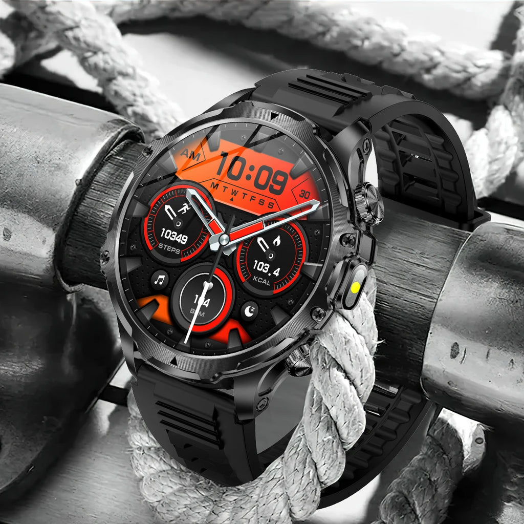 1.9 Inch Smart Watch for Men Bluetooth Calling 700 mAh Battery Fitness Tracker Waterproof Outdoor Sport Smartwatch for Android and iOS