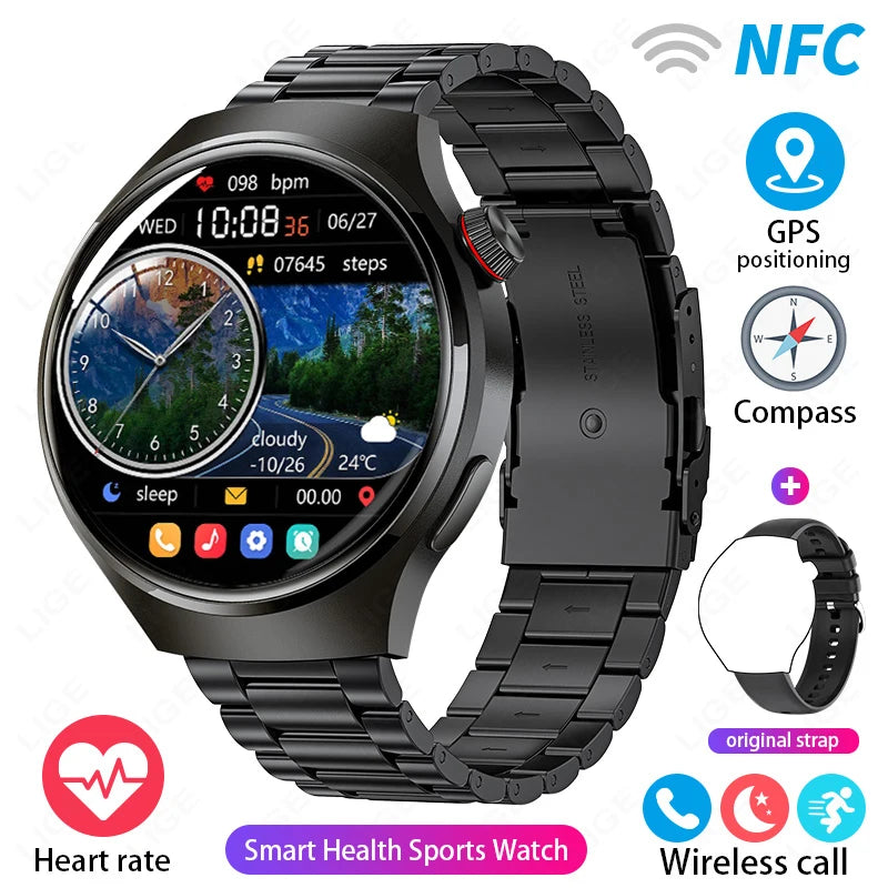 1.52 Inch Display Smart Watch for Men Bluetooth Calling Fitness and Health Tracker Waterproof Sport Smartwatch for Android and iOS Phones
