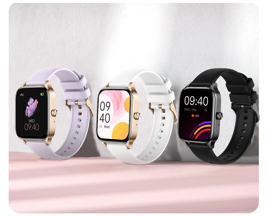 1.85 Inch HD Smart Watch for Men and Women Bluetooth Calling Fitness Tracker Health Monitor Custom Watch Face Smartwatch for Android and iOS