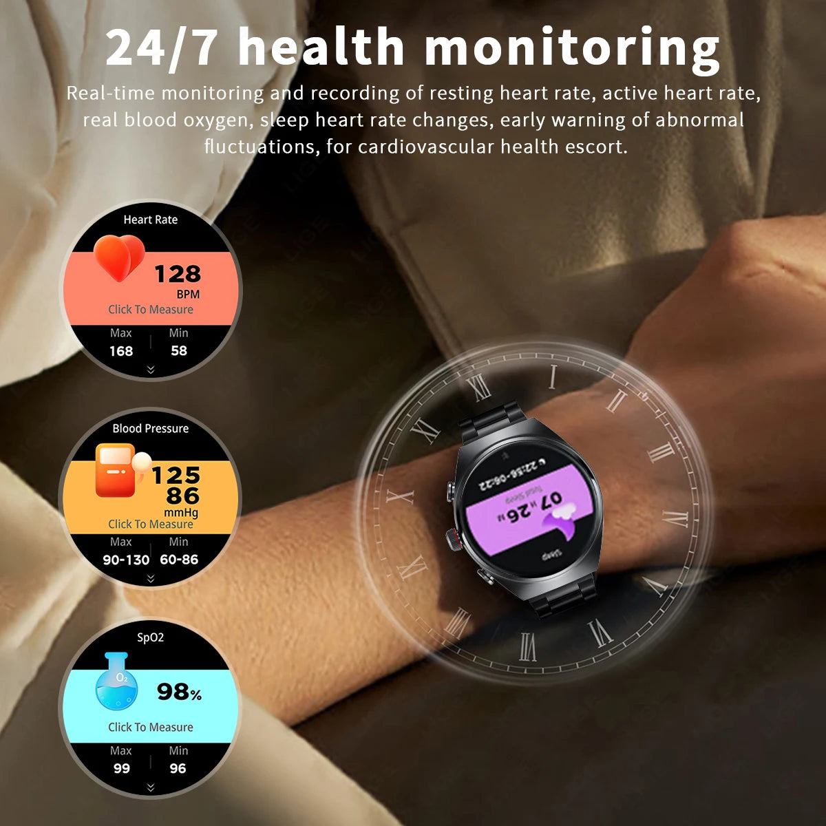 2 In 1 TWS Earphones Smart Watch Waterproof Wireless Bluetooth Headset Call Health Blood Pressure Sports Music Smartwatch